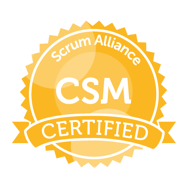 Scrum Alliance certified scrum master